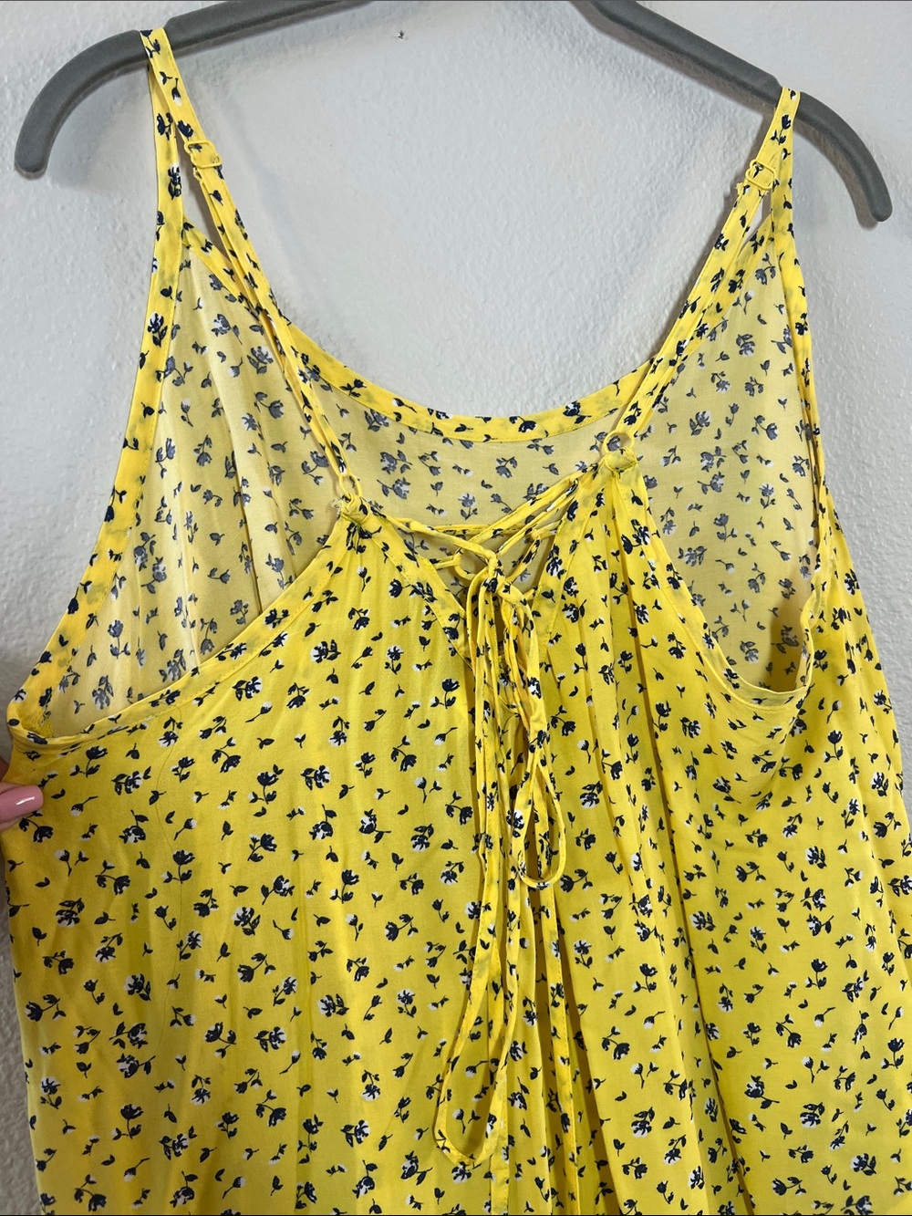 torrid Yellow Floral Spaghetti Strap Tank - Picture 5 of 8
